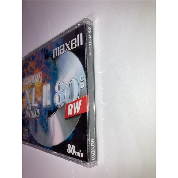 Maxell CD-RW 80 XL-II BRANDED DIGITAL Audio Music Rewritable 80Min IN Jewel Case - Picture 3 of 12